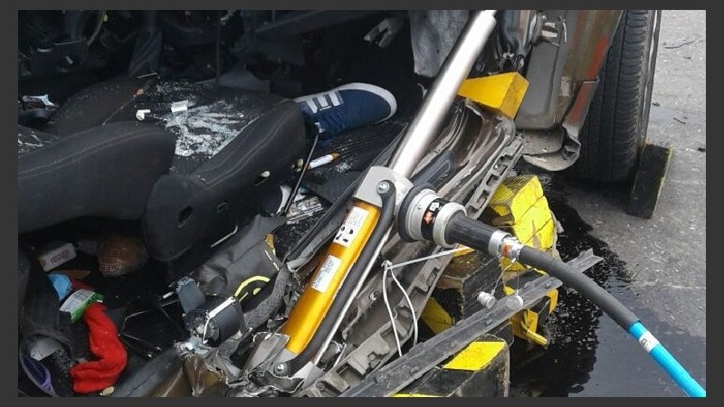 El hecho fue sobre el kilómetro 558, a la altura del paraje Tarragona.