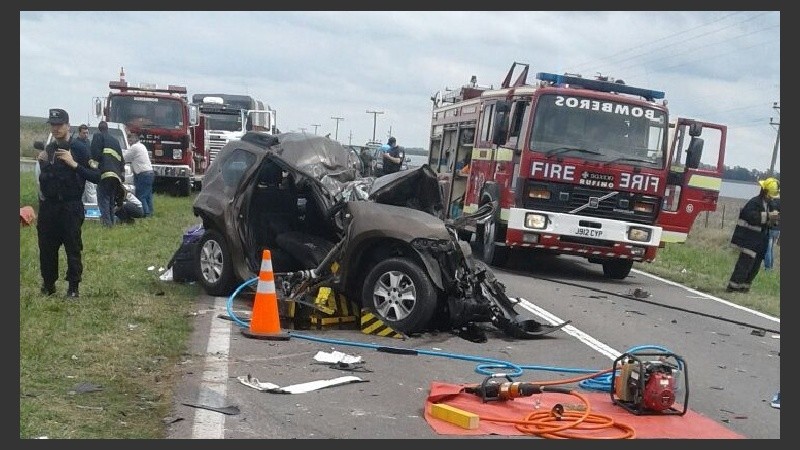 El hecho fue sobre el kilómetro 558, a la altura del paraje Tarragona.