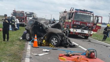 El hecho fue sobre el kilómetro 558, a la altura del paraje Tarragona.