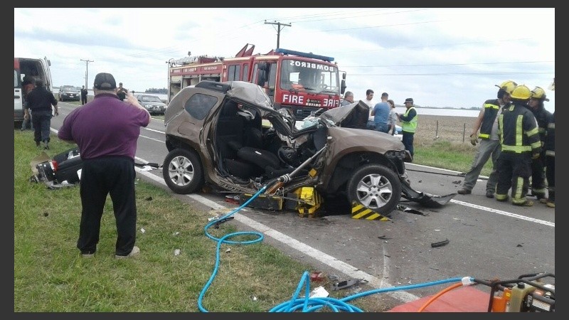 El hecho fue sobre el kilómetro 558, a la altura del paraje Tarragona.