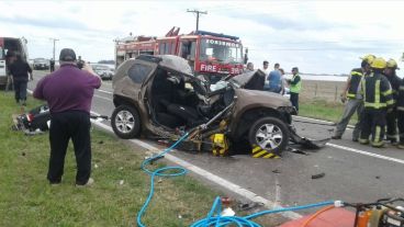 El hecho fue sobre el kilómetro 558, a la altura del paraje Tarragona.