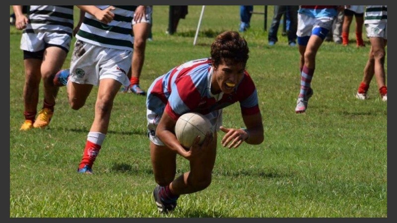 El capitán Matías Salvatierra en acción. 