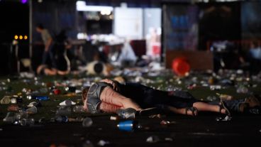 Terrible foto de la muerte en el recital de Las Vegas.