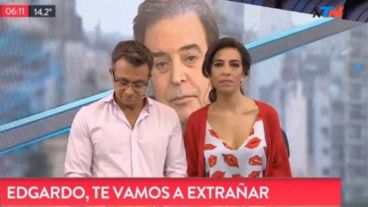 Conmoción en TN por a muerte de Edgardo Antoñana.