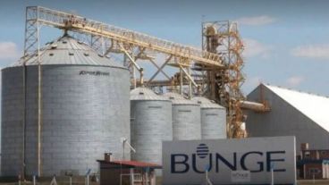 La planta de la firma Bunge Argentina SA.