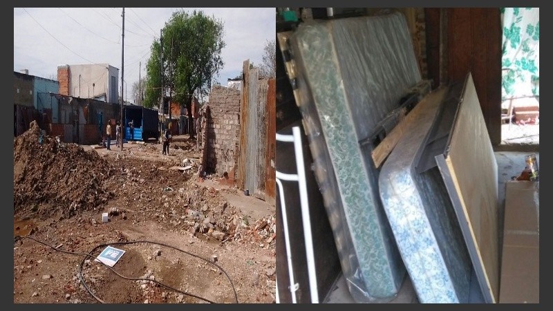 Fein indicó que los colchones fueron llevados a una zona de obras.