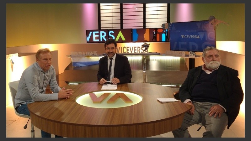 Sensini, Caferra y Sialle debatieron en el programa Viceversa.