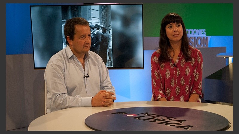 Del Frade y Majo Gerez en Mesa Política.