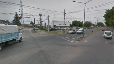 Presidente Perón y Las Palmeras, la zona del choque fatal.