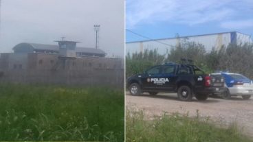 El rastrillaje en la zona de la cárcel.