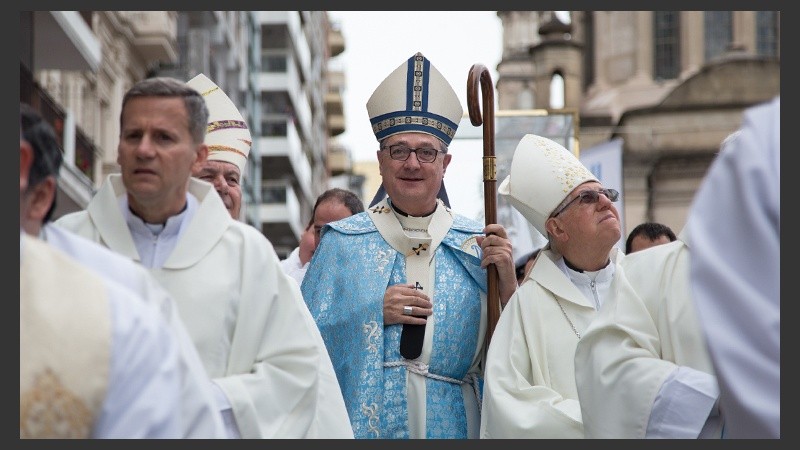Monseñor Eduardo Martín en la ceremonia.