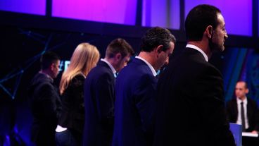 Tiraron golpes, pero no se lastimaron.