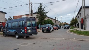 Una imagen de los allanamientos de este martes.