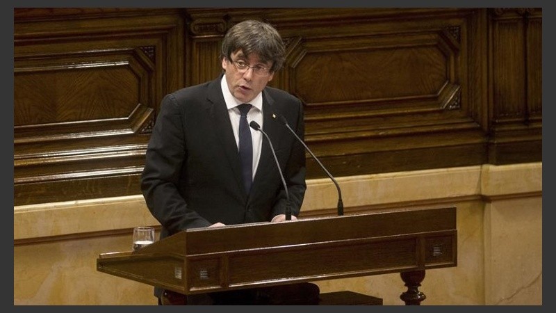 El parlamento catalán se reunió este martes en Barcelona.