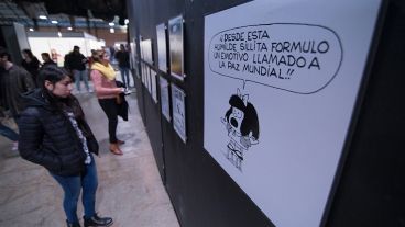 Hay un espacio dedicado a Mafalda. Hubo un homenaje a Quino este jueves.