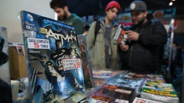 Muchos cómics disponibles a la venta. Una verdadera tentación para los más fanáticos.