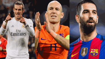 Bale, Robben y Turán, tres de las estrellas que no irán al Mundial.