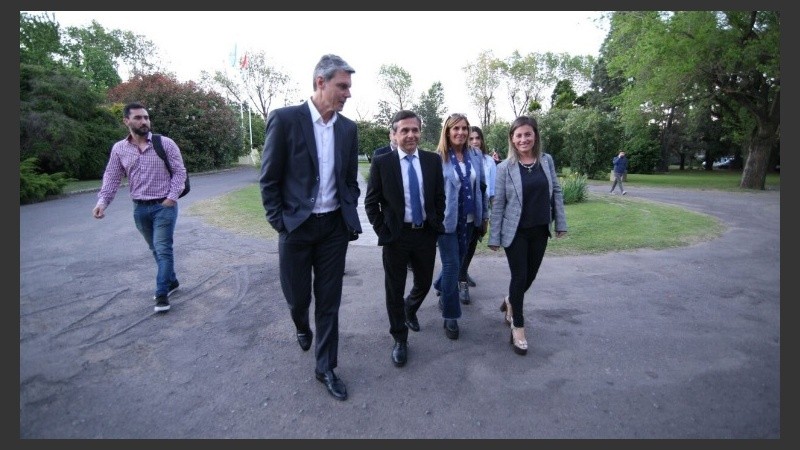 Los preparativos en las instalaciones de Televisión Litoral.