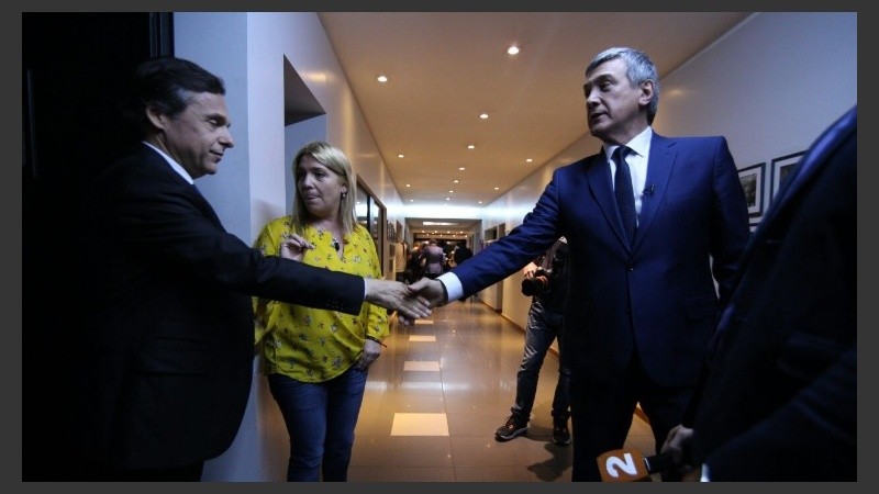 Los preparativos en las instalaciones de Televisión Litoral.