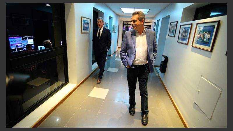 Los preparativos en las instalaciones de Televisión Litoral.