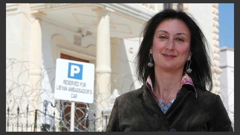 La periodista asesinada en Malta.