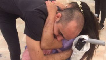 Abel Pintos junto a Priscilla.