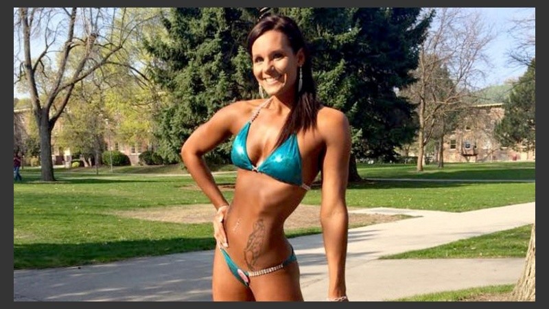 Jolene en su época de mucho gimnasio y dieta. 