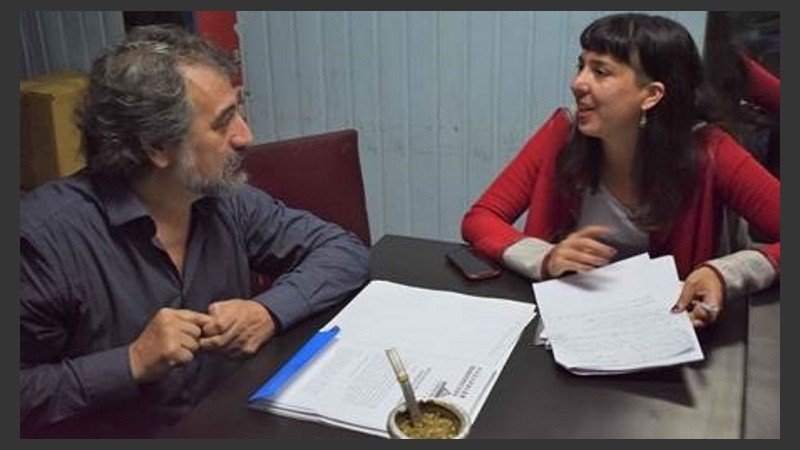 Majo Gerez junto a Nire Roldan.