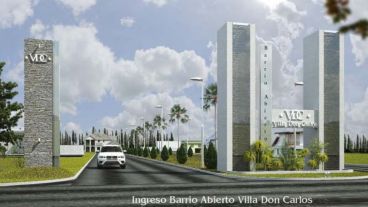 El barrio abierto Villa Don Carlos que promociona la inmobiliaria.