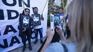 La movilización se realizó este jueves por la tarde.