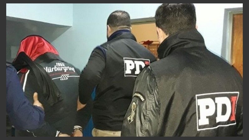 Alonso en el momento de la detención.