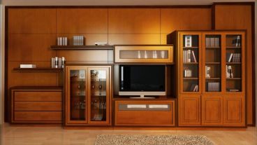 Los enchapados en madera natural dan sensación de calidez.