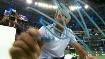 Del Potro firmó su triunfo ante Verdasco.