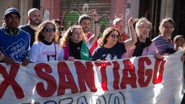 La marcha este sábado por las calles de Rosario.