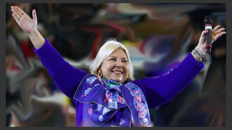 Elisa Carrió, una de las grandes ganadoras de la elección.