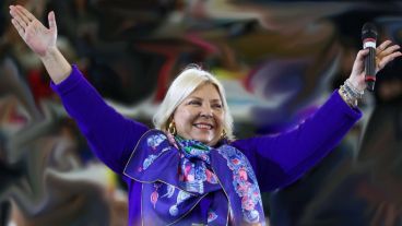 Elisa Carrió, una de las grandes ganadoras de la elección.