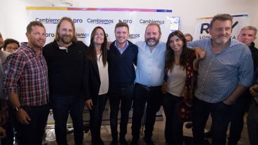 El festejo en el búnker del PRO.