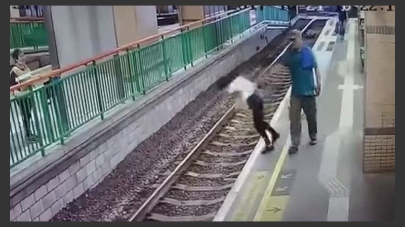 El momento del increíble episodio.