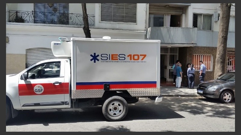 La mortera del Sies llegó al lugar y ahora se espera la autopsia.