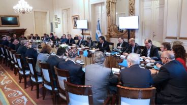 El presidente se reunió este martes con referentes de Cambiemos.