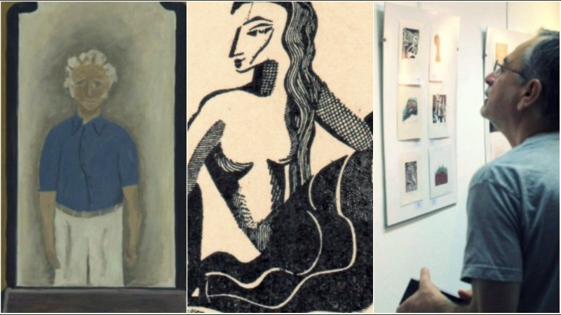 Las muestras: “El espejo”, de Rodolfo Elizalde; “Pensar la región”, de Ricardo Ernesto Montes i Bradley; y Miniprint Internacional Rosario.