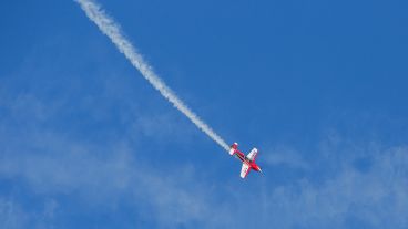 Postales del show acrobático frente al Monumento a la Bandera. (Alan Monzón/Rosario3.com)