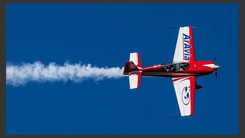 Postales del show acrobático frente al Monumento a la Bandera. (Alan Monzón/Rosario3.com)