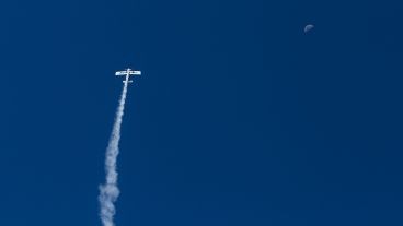 Postales del show acrobático frente al Monumento a la Bandera. (Alan Monzón/Rosario3.com)