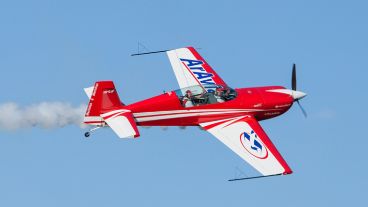 Postales del show acrobático frente al Monumento a la Bandera. (Alan Monzón/Rosario3.com)