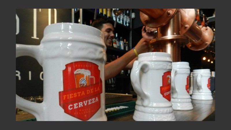Todo lista para la 6ª Fiesta de la Cerveza.