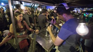 Cerveza tirada, la protagonista de la noche.