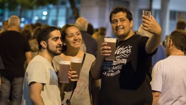 Una selfie para el recuerdo en una nueva fiesta de la cerveza.