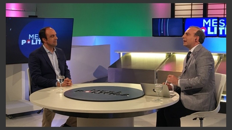 Corral estuvo en el programa Mesa Política.