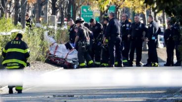 El lugar donde se produjo el atentado en Nueva York.